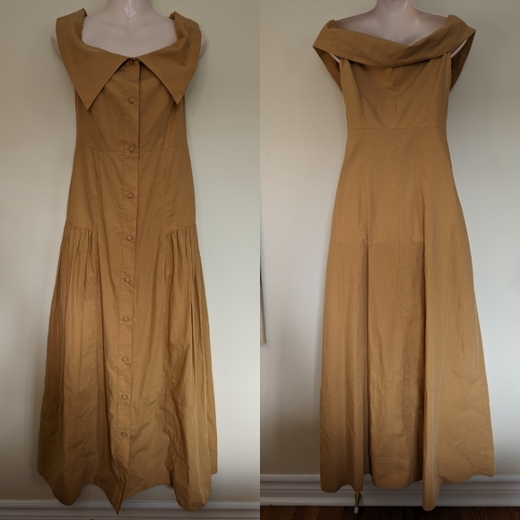 Karen Millen Organic Cotton Off The Shoulder Dress 2 - Picture 4 of 14
